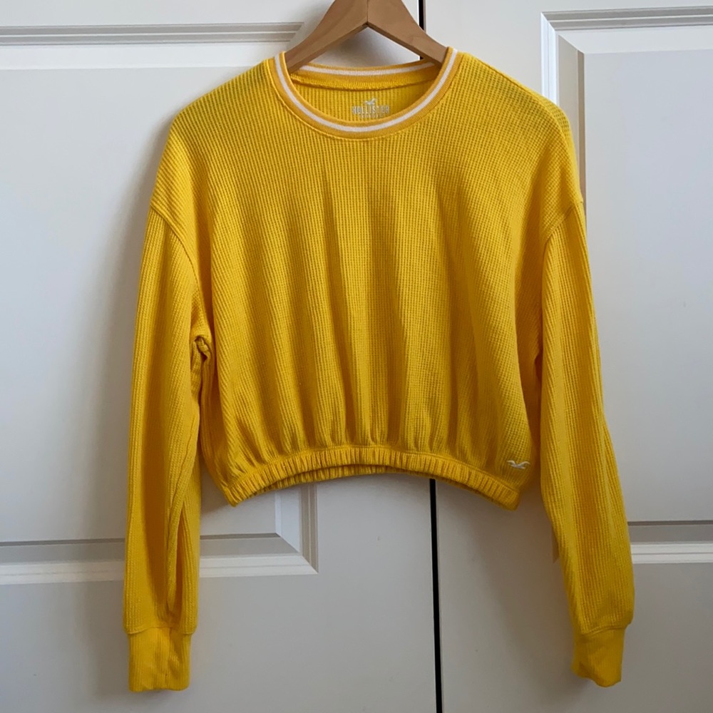 Hollister Yellow Boyfriend T-Shirt